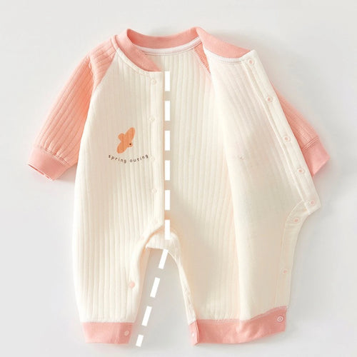 0-18 Months Newborn Baby Pure Cotton Onesie Baby Girl Cute Warm Autumn Winter Jumpsuit Infant Boy Fashion Outdoor Wear Romper